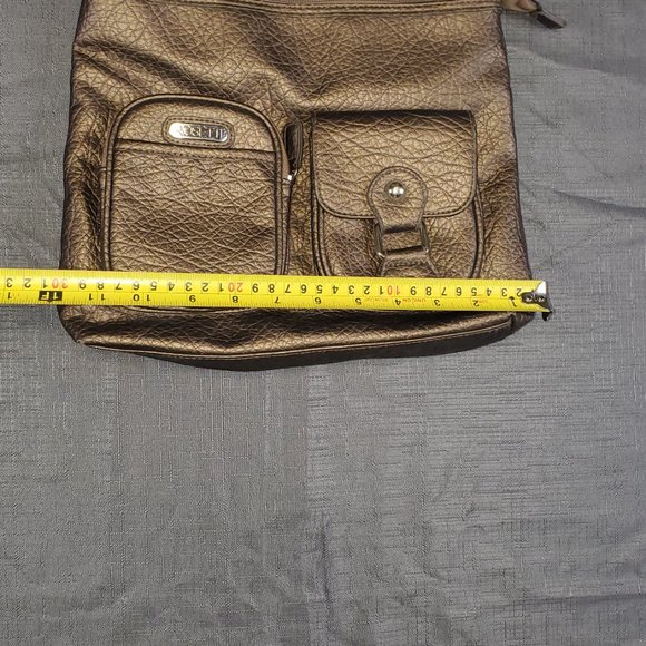 Rossetti brown crossbody bag with multiple pockets - Picture 7 of 8